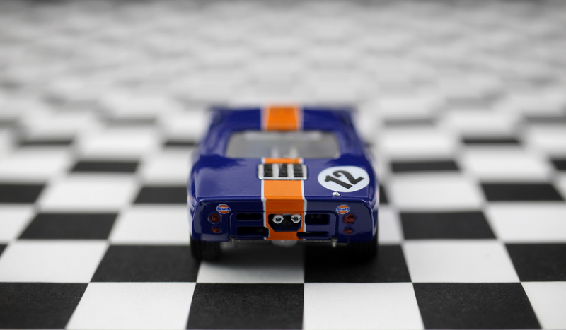 Illustration for article titled AutoWorld's 1:64 Ford GT40 in the better Gulf Livery